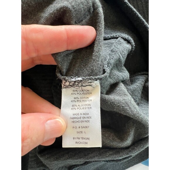 RVCA Men’s Large Athletic Cotton Full-Zip Hoodie Jacket size Large L - Picture 3 of 8